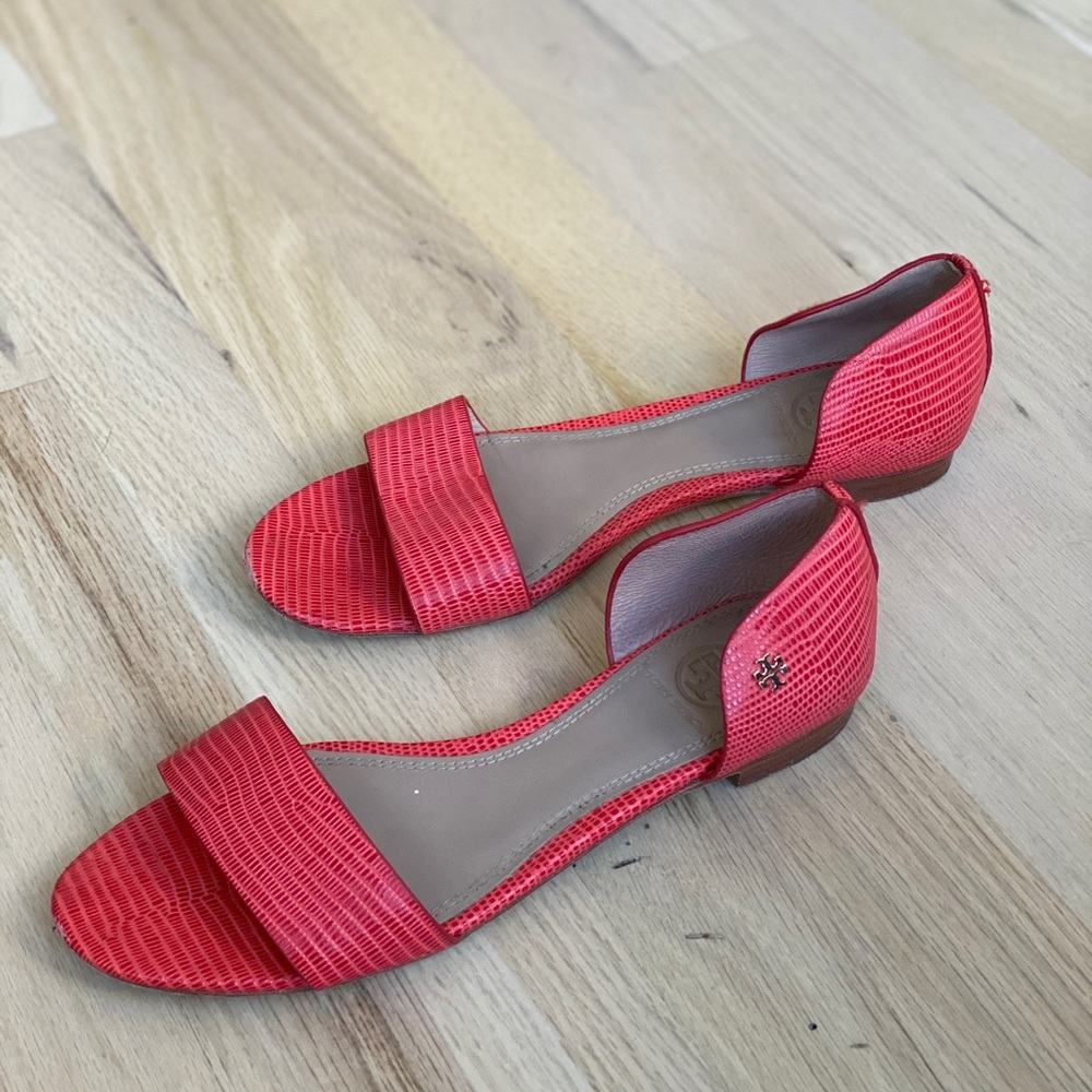 Tory Burch Savannah sandals in coral